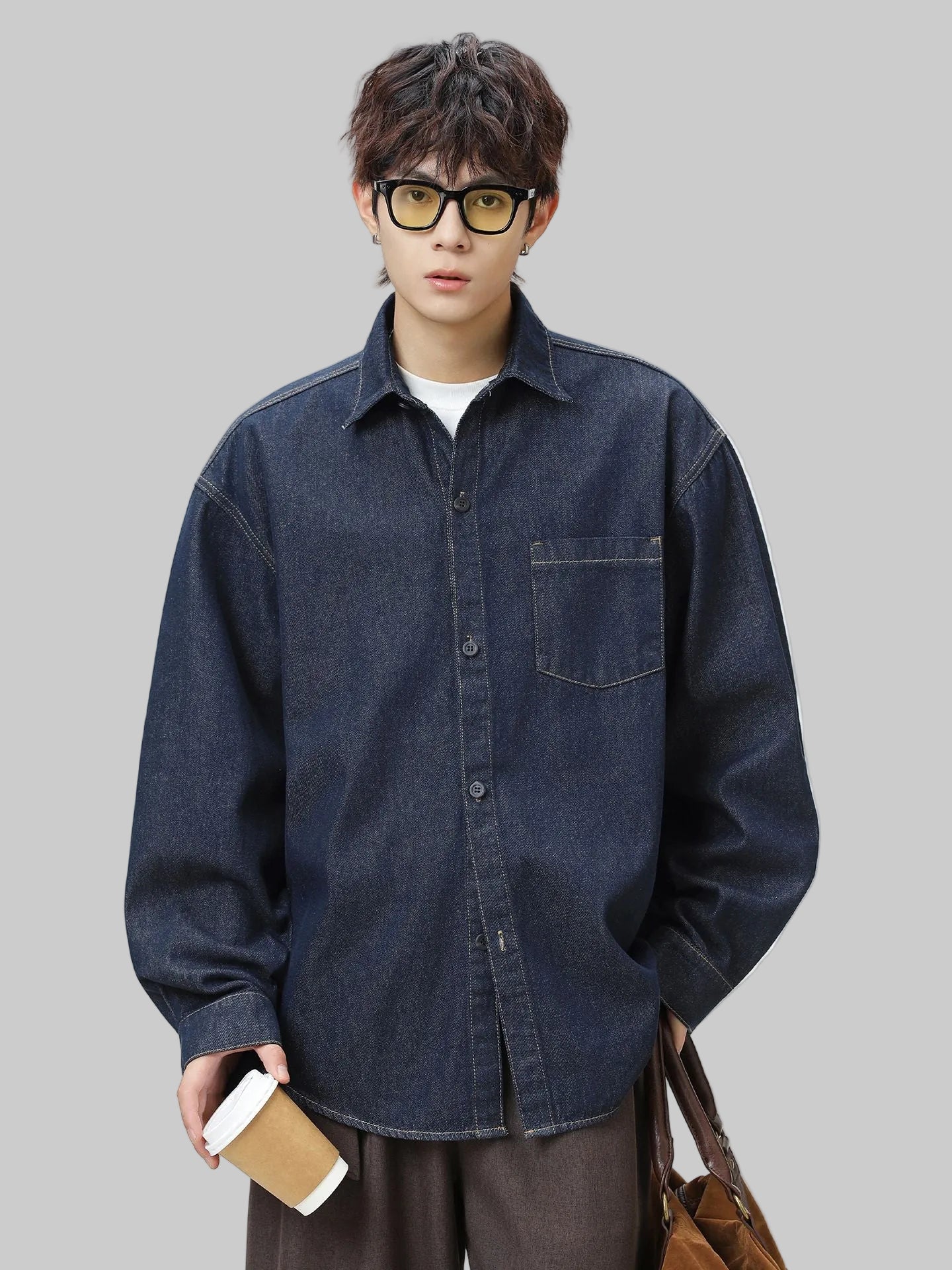 Men’s Long Sleeve Denim Shirt