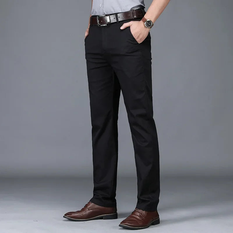 Men’s Pants with Front Pockets and Belt Loops
