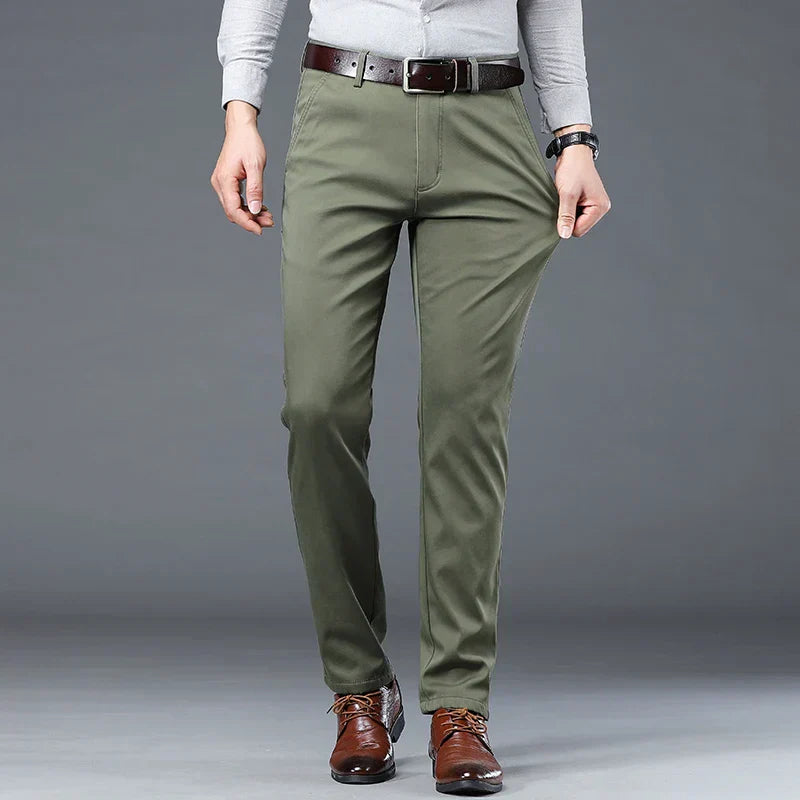 Men’s Pants with Front Pockets and Belt Loops
