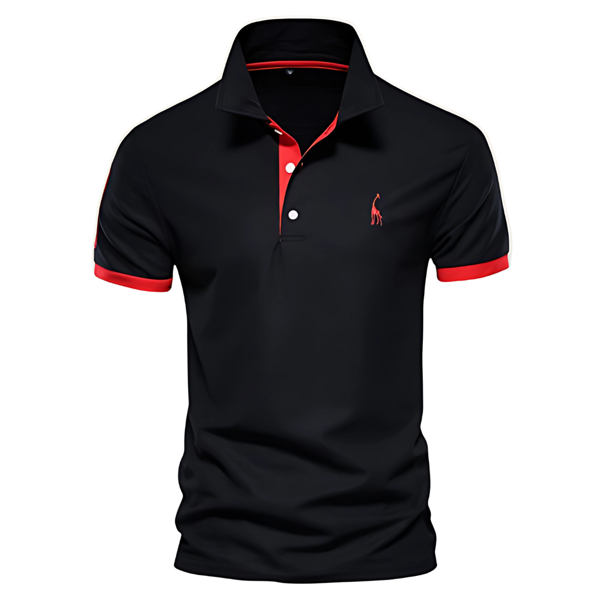 Men’s Short Sleeve Polo Shirt with Chest Embroidery