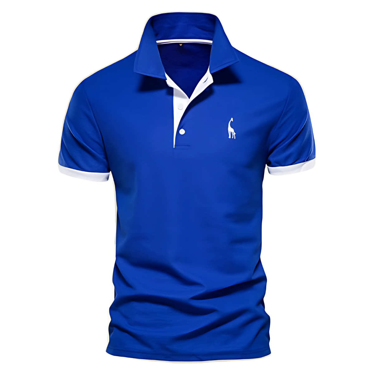 Men’s Short Sleeve Polo Shirt with Chest Embroidery