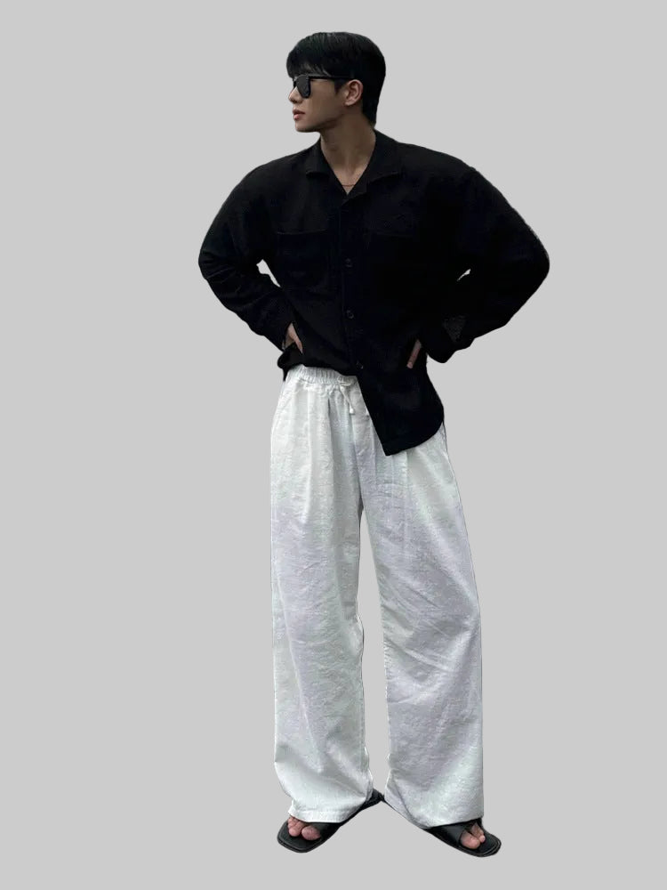 Men’s Wide-Leg Elasticated Pants
