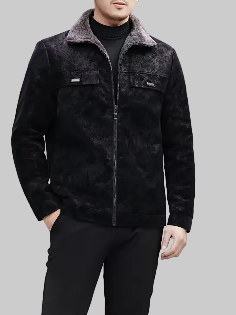 Men's Zipper Jacket with Collar