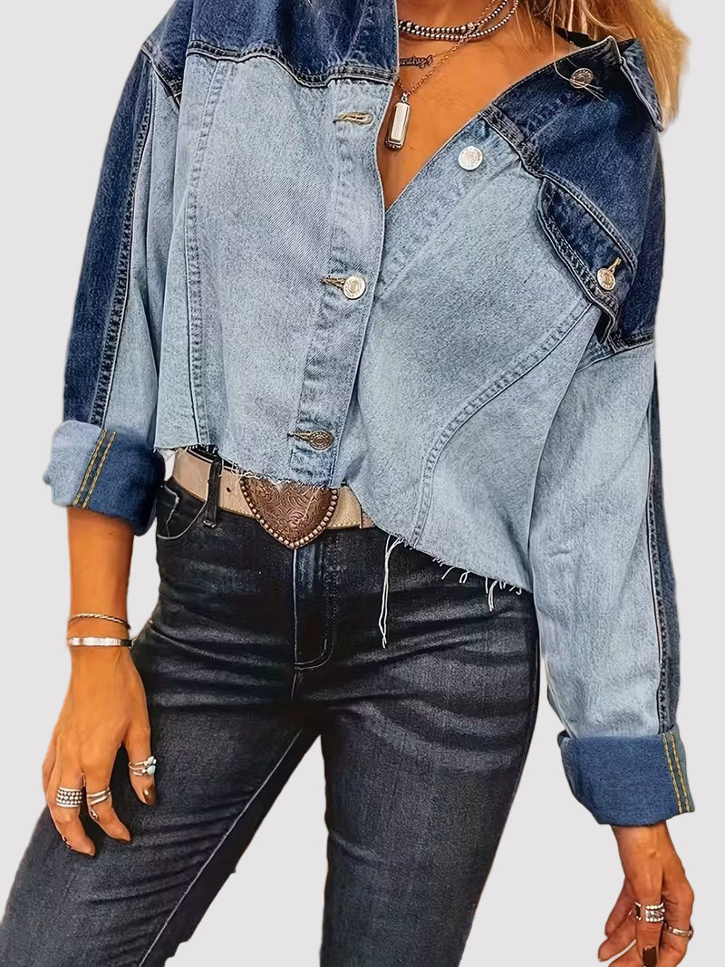Women’s Two-Tone Denim Jacket