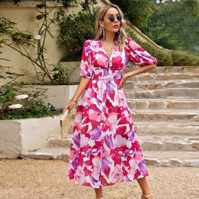 Women’s Abstract Midi Dress