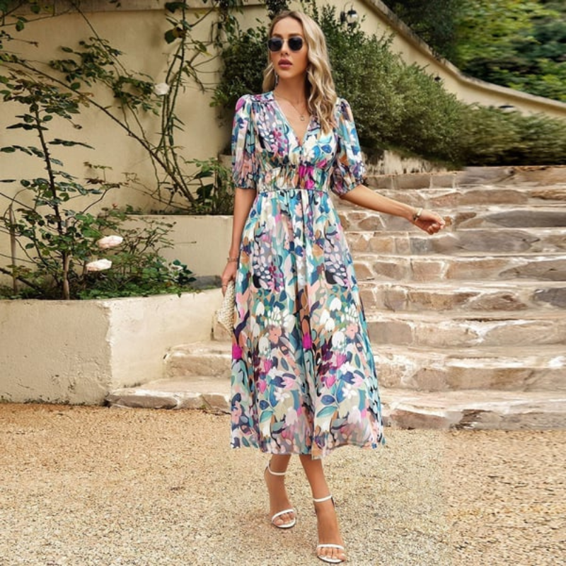 Women’s Abstract Midi Dress