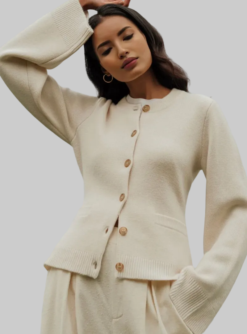 Women’s Button-Front Knit Cardigan