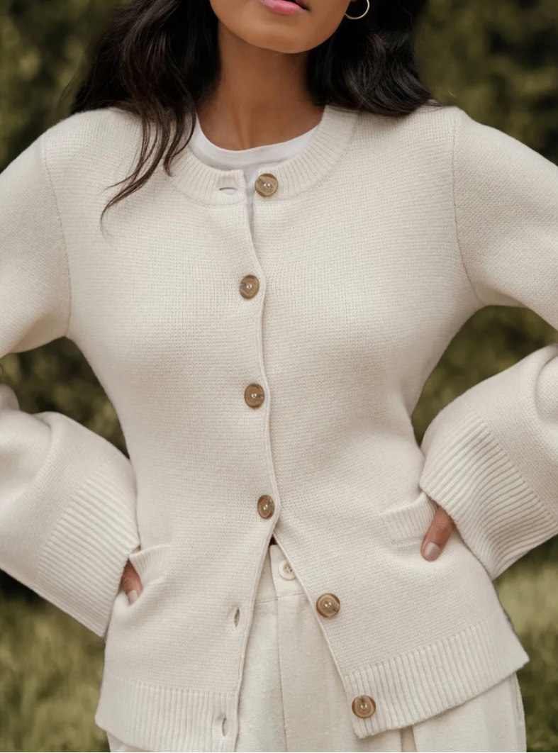 Women’s Button-Front Knit Cardigan