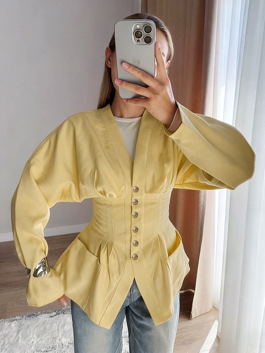 Women's Corset-Waist Blouse