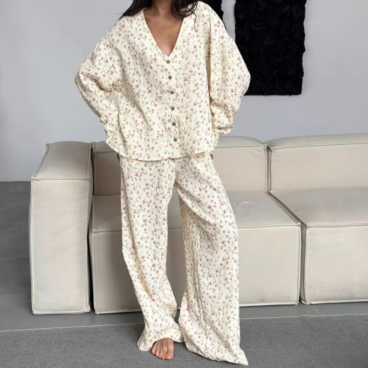 Women’s Floral Print Pyjama Set