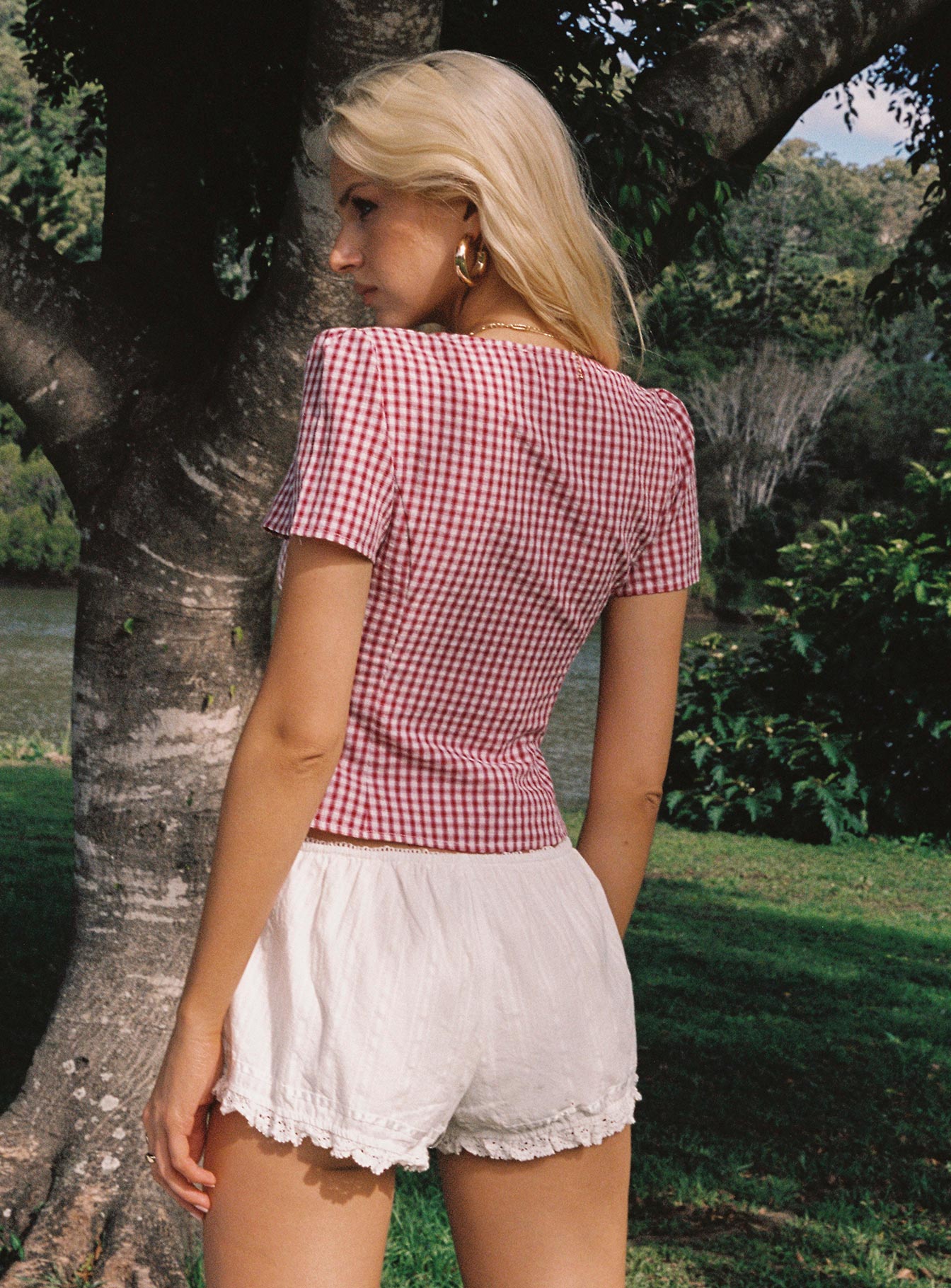 Women’s Gingham Top