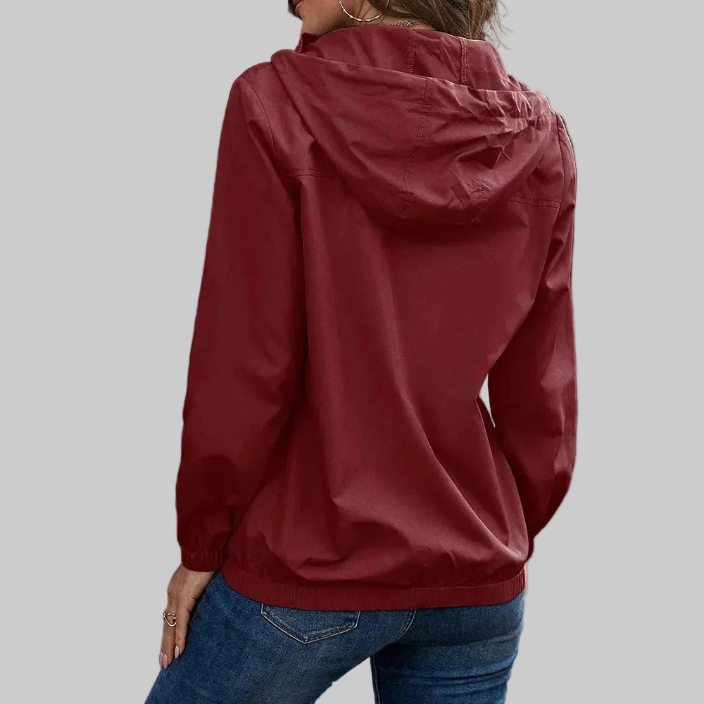 Women’s Hooded Button-Front Jacket