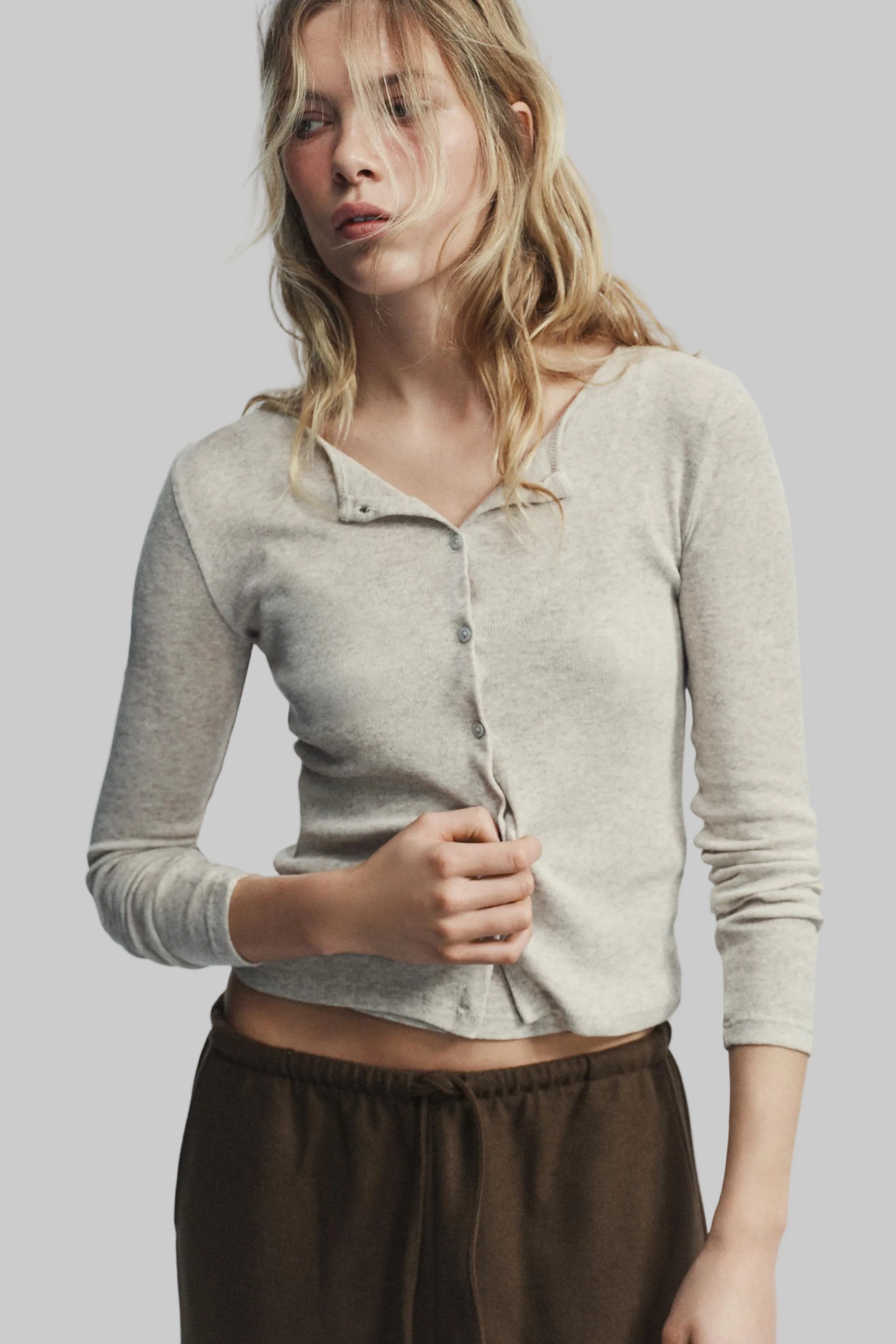 Women’s Knit Cardigan with Button Closure