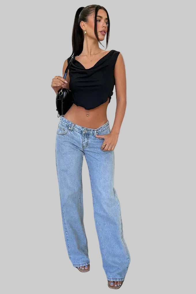 Women’s Low-Rise Wide-Leg Jeans