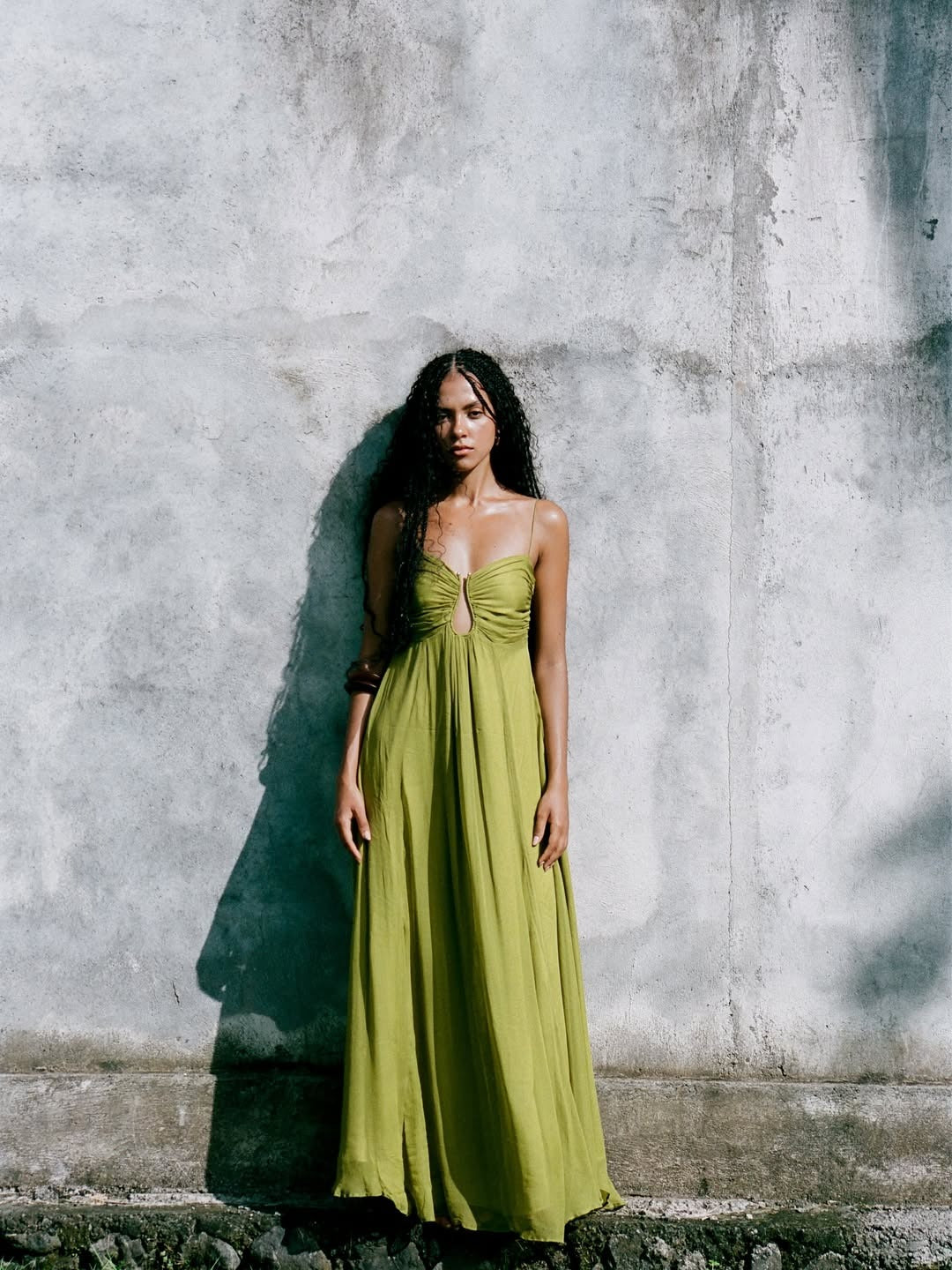 Women’s Sleeveless Maxi Dress with Strapless Neckline