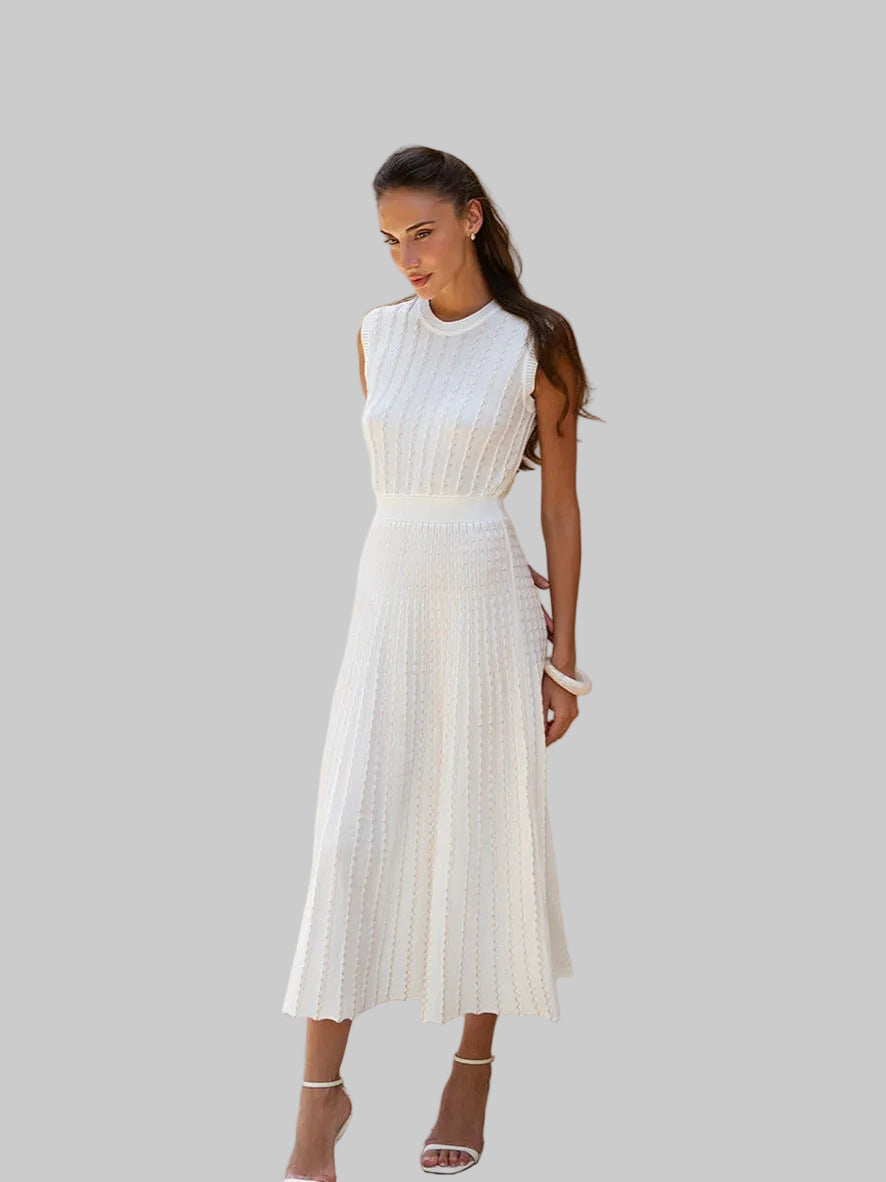 Women’s Sleeveless Rib-Knit Midi Dress