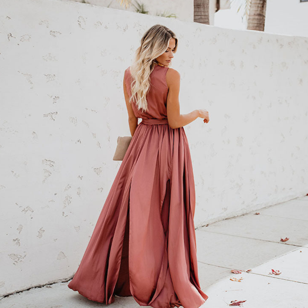 Women’s Waist Tie Maxi Dress
