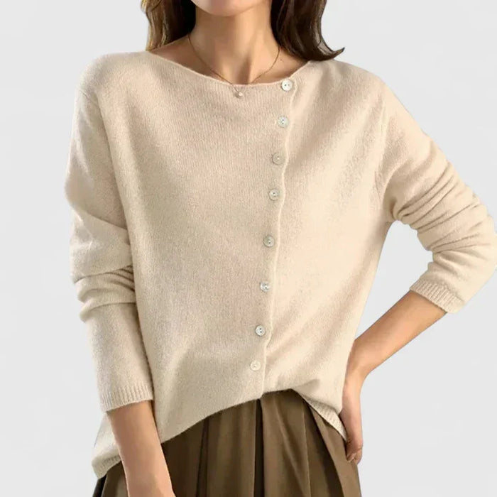 Refined Button-Front Cardigan