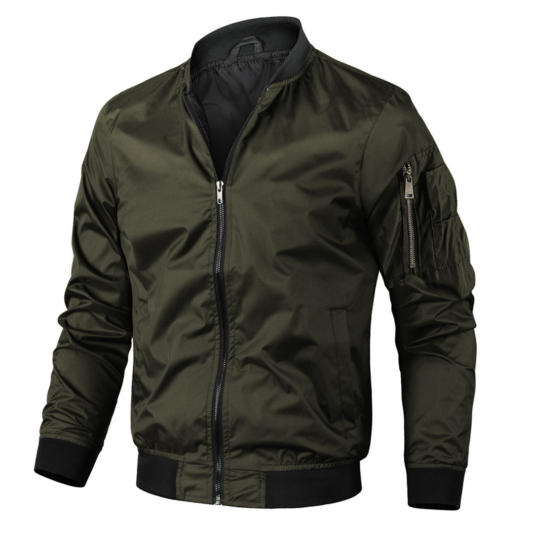 Men’s Zip-Up Bomber Jacket