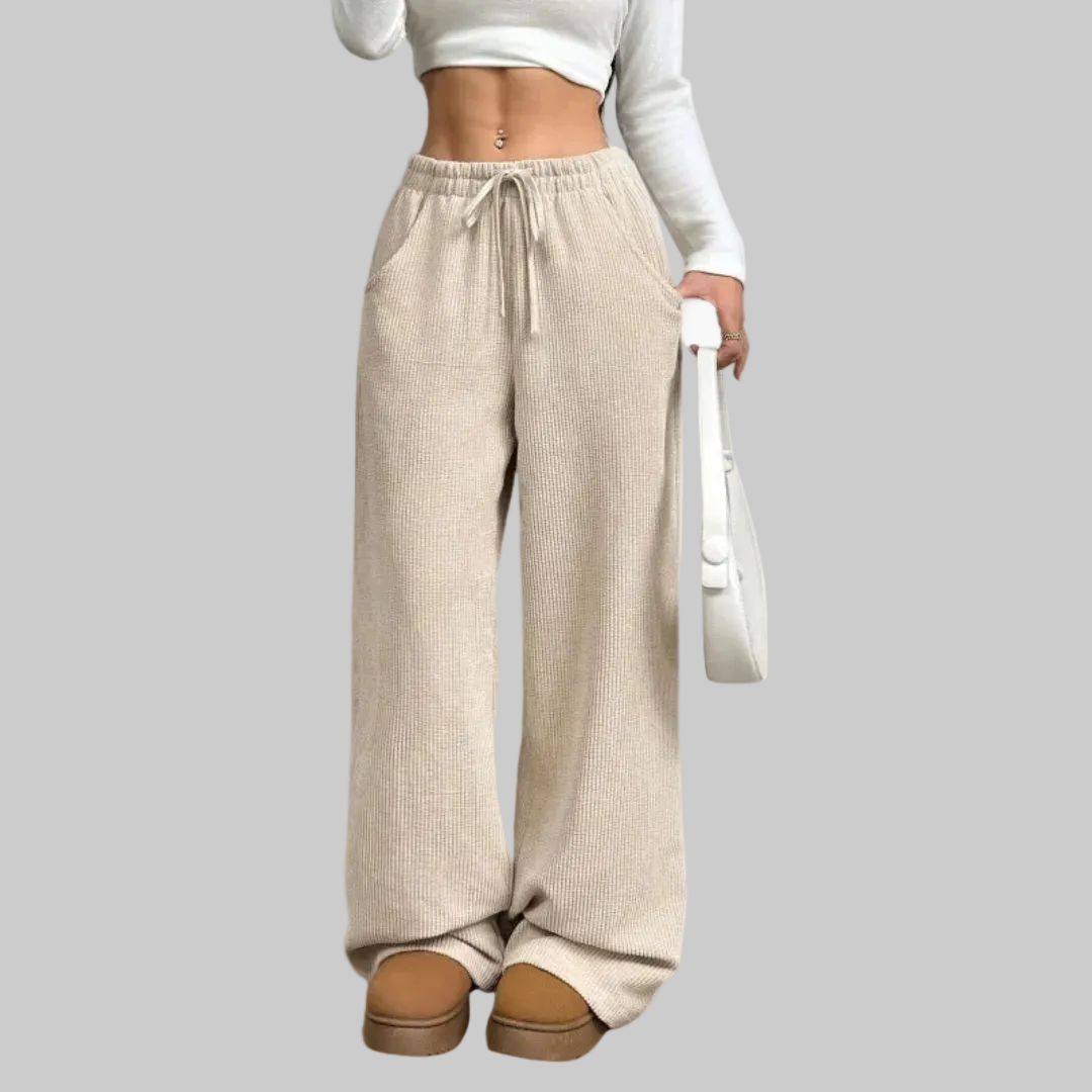 Women’s Ribbed Knit Drawstring Pants