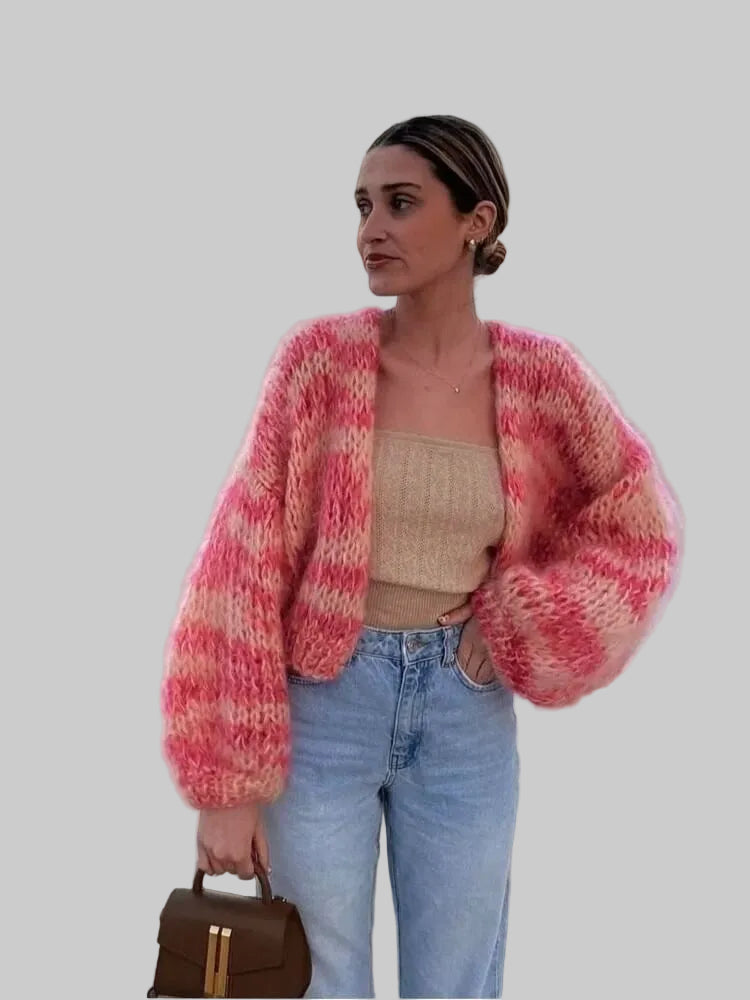 Women’s Open-Front Knitted Cardigan