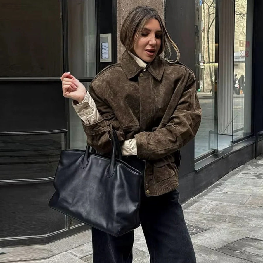 Women’s Zip-Front Collared Jacket