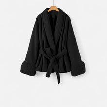 Women's Faux-Fur Lace-Up Coat