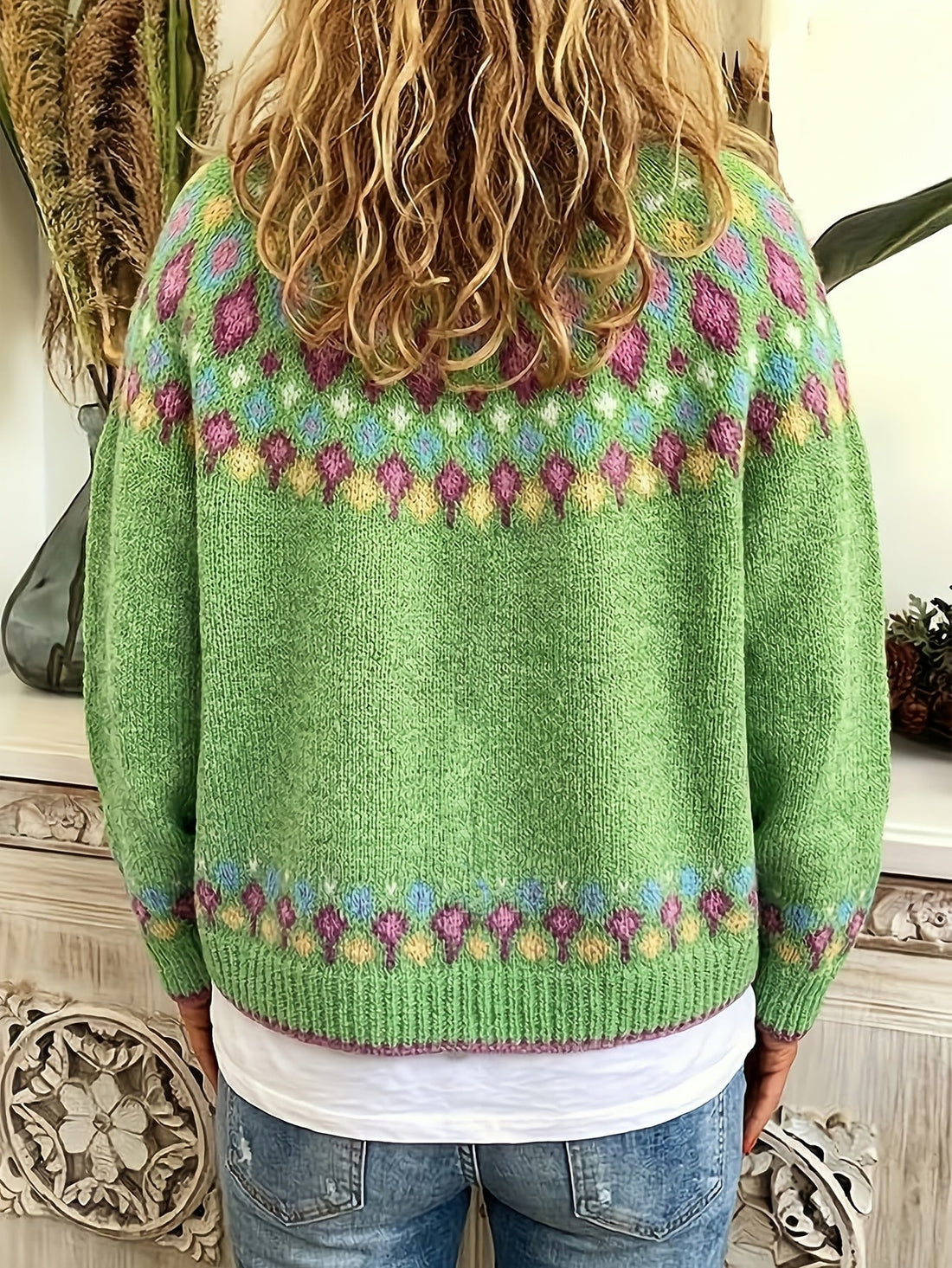Women's Fair Isle Cardigan – Nordic Knit