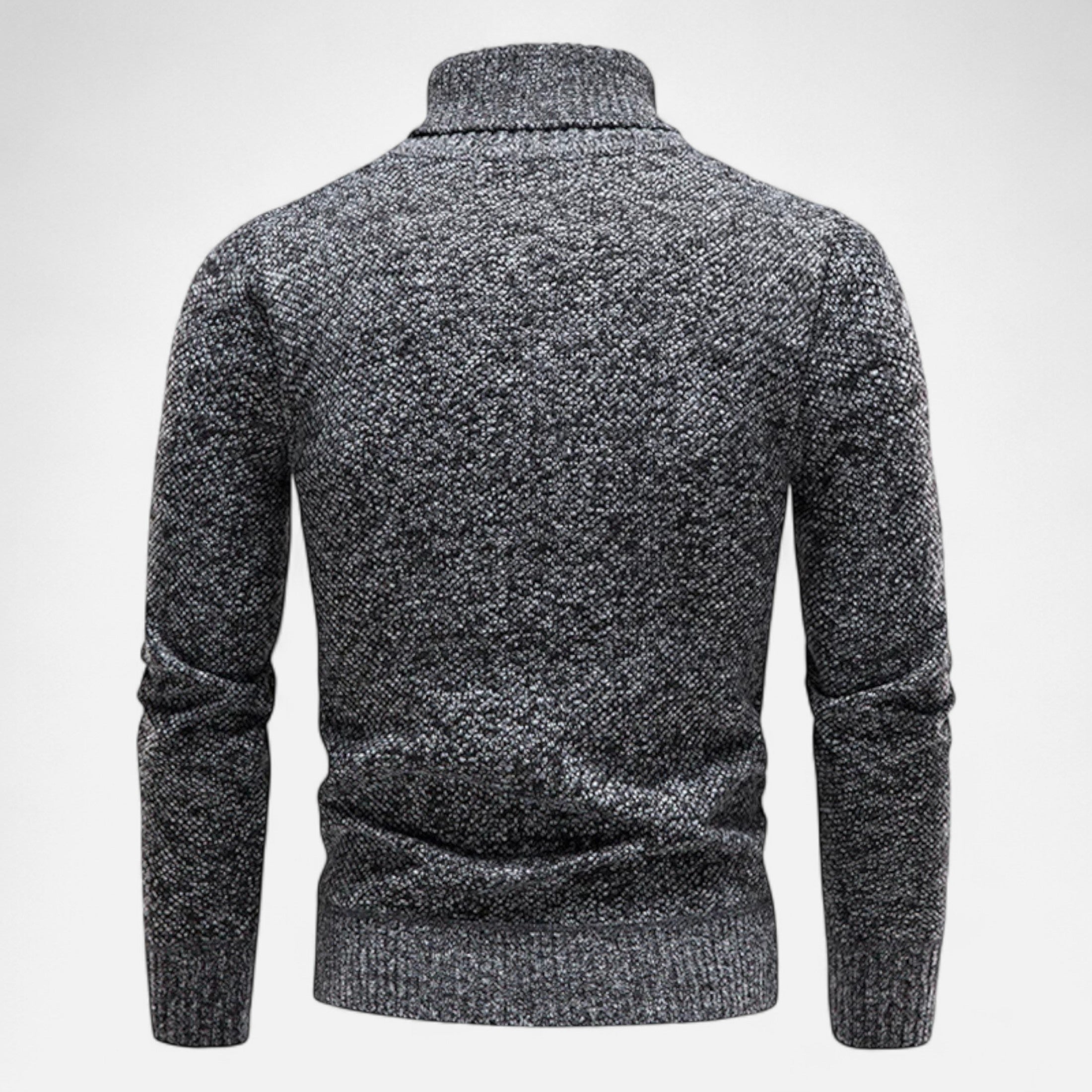 Men’s Knitted Turtleneck Sweater – Thick Winter Warmth