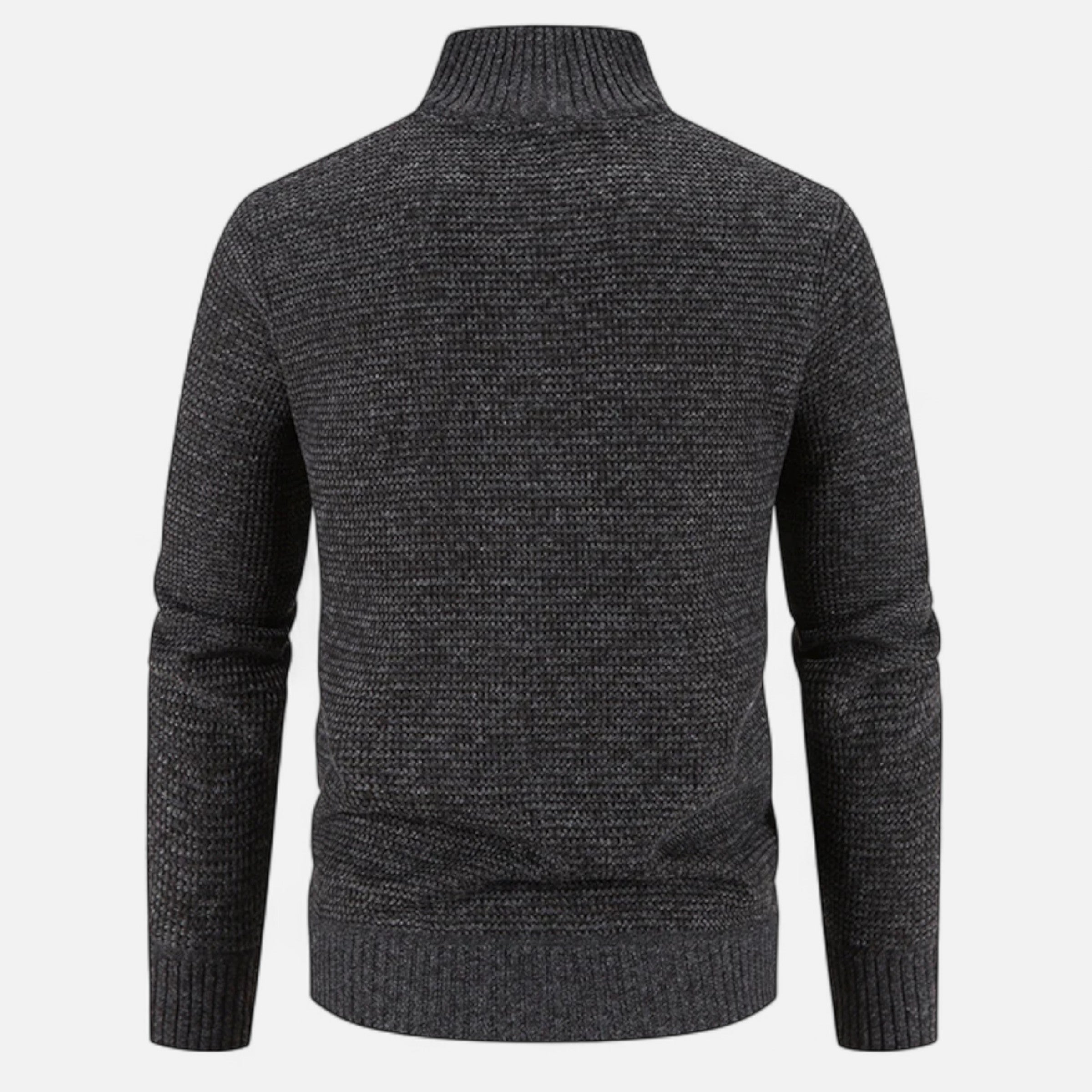 Men’s Fleece Stand-Collar Patchwork Jacket