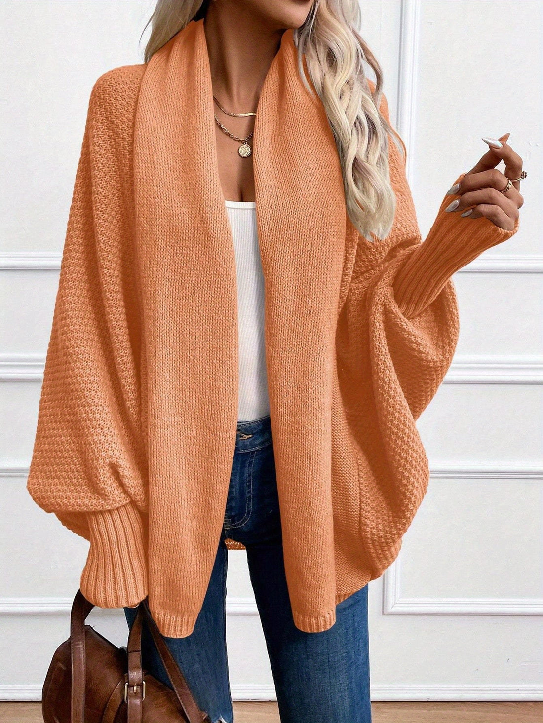 Women's Shawl Collar Cardigan – Draped Longline