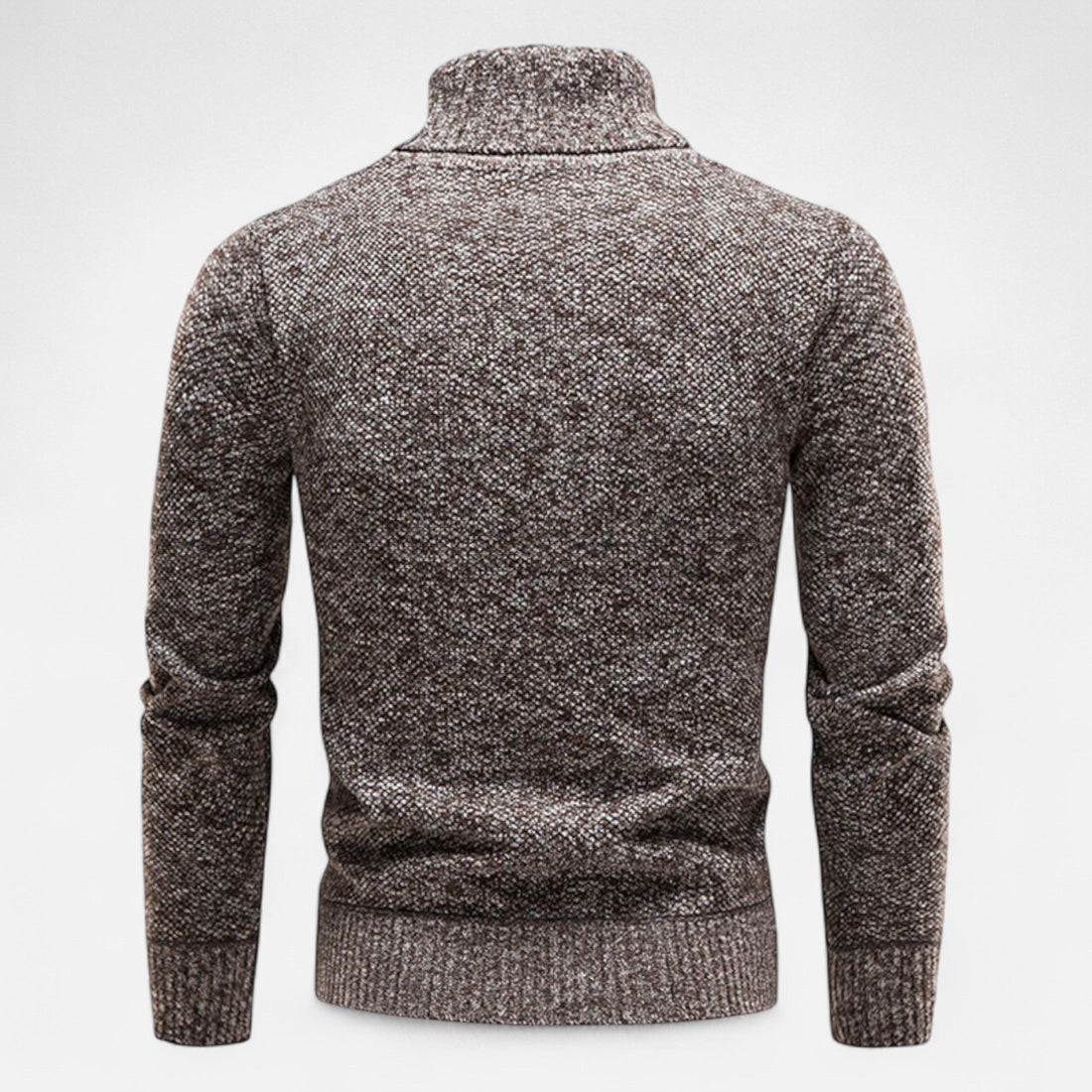 Men’s Knitted Turtleneck Sweater – Thick Winter Warmth