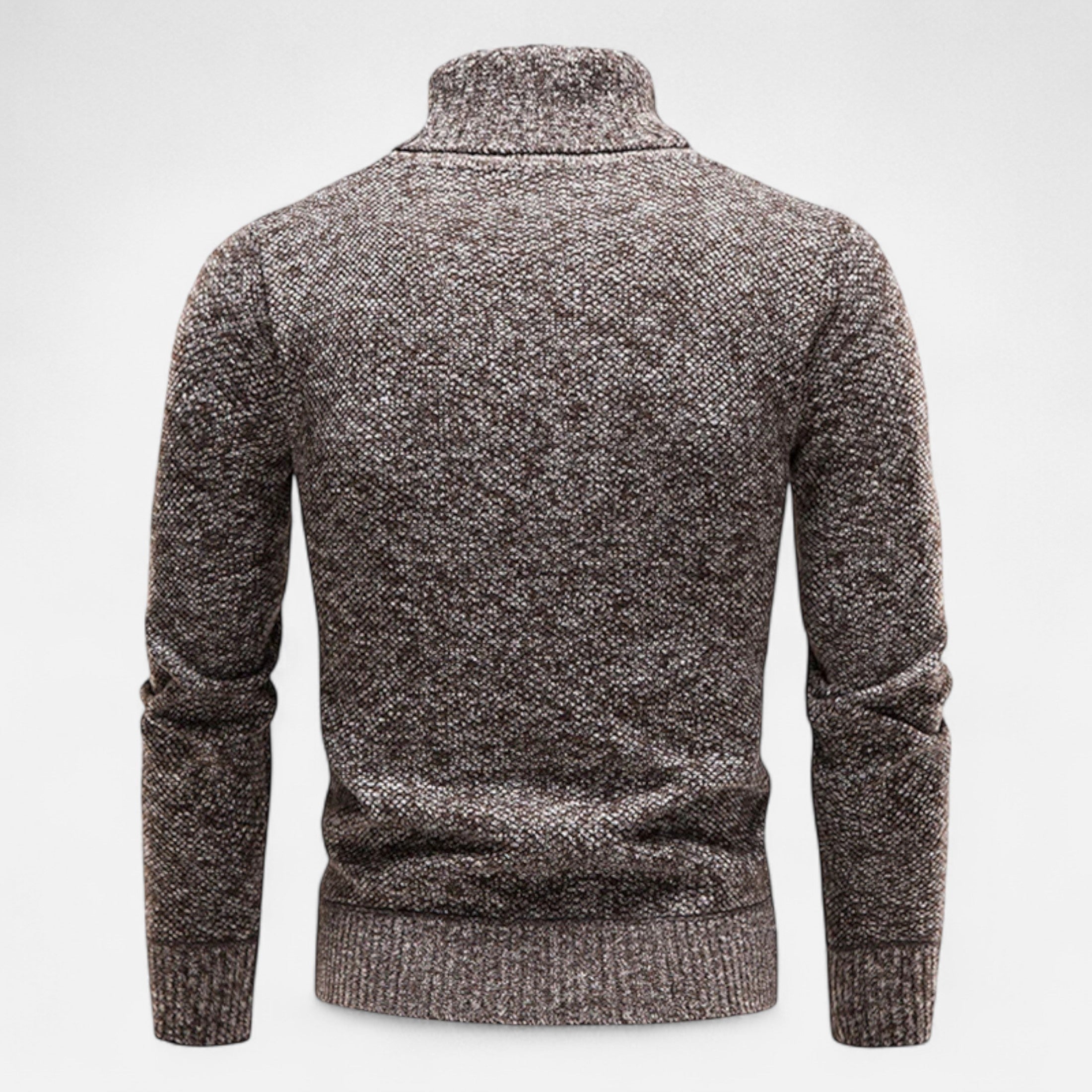 Men’s Knitted Turtleneck Sweater – Thick Winter Warmth