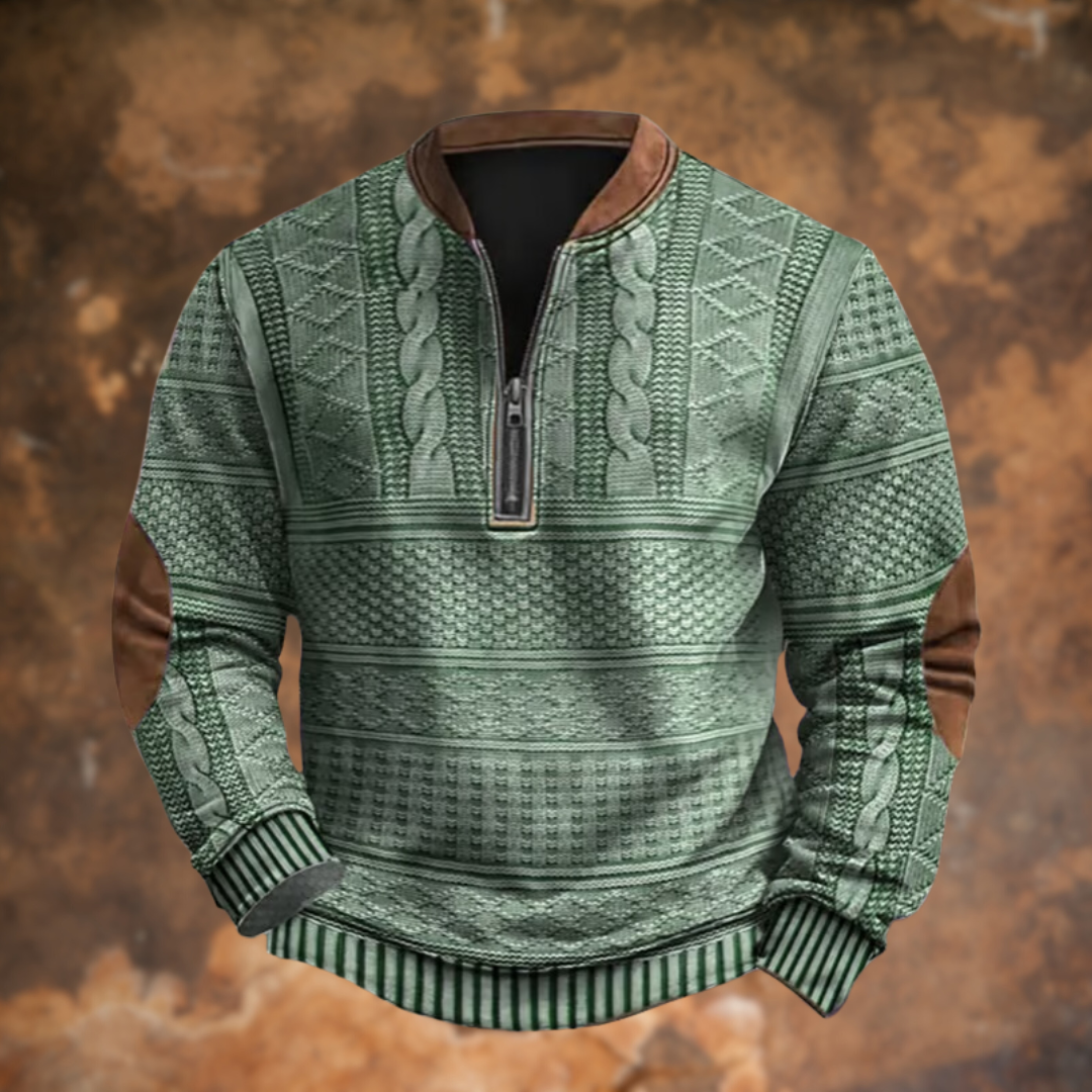 Men's Knitted Sweater – Warm Winter Jumper