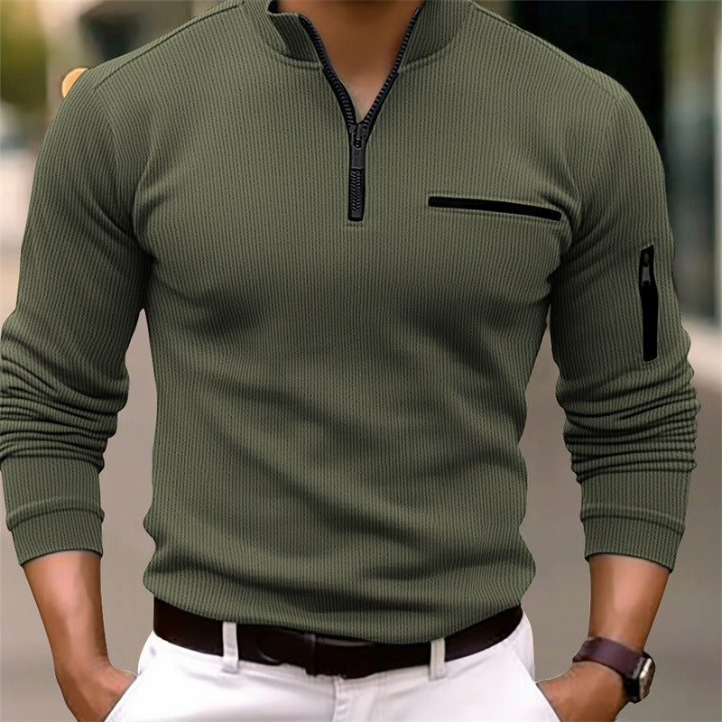 Men's Quarter Zip Shirt – Long Sleeve