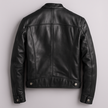 Men's Leather Biker Jacket – Classic Moto