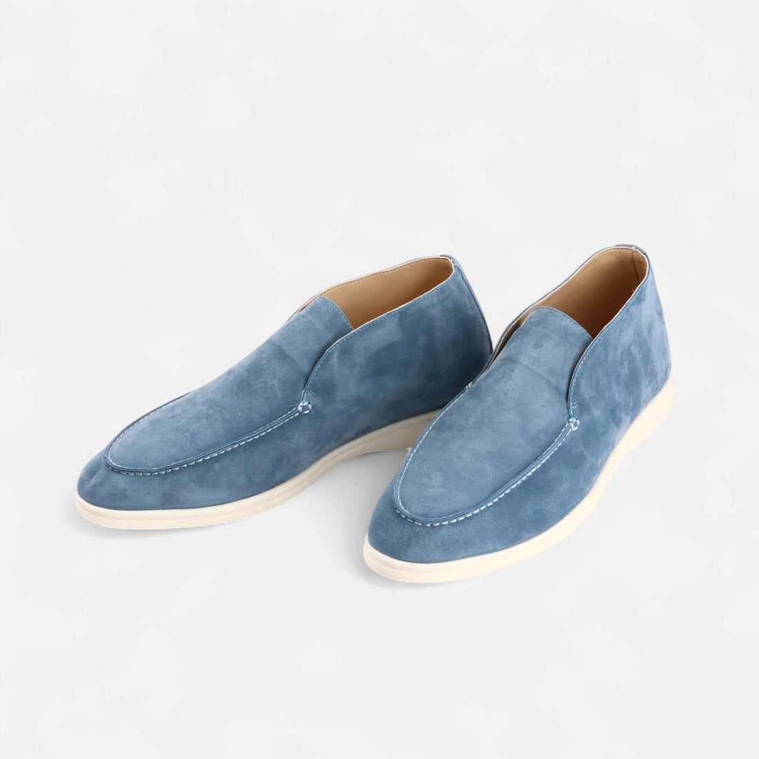Men’s Suede Mule Loafers in Heritage Camel