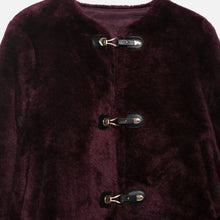 Women's Faux Fur Toggle Button Jacket