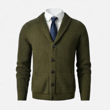 Men’s Button-Up Premium Wool Cardigan – Classic Slim Fit Style