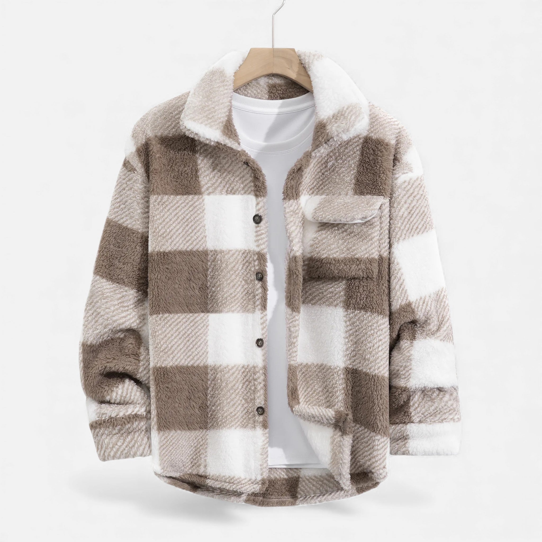 Men’s Velvet Plush Rabbit Fur Jacket