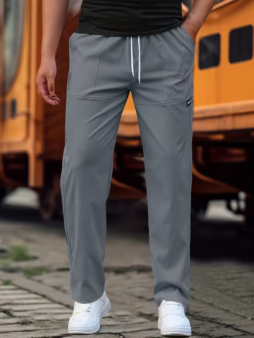Casual Lightweight Straight-Leg Pants