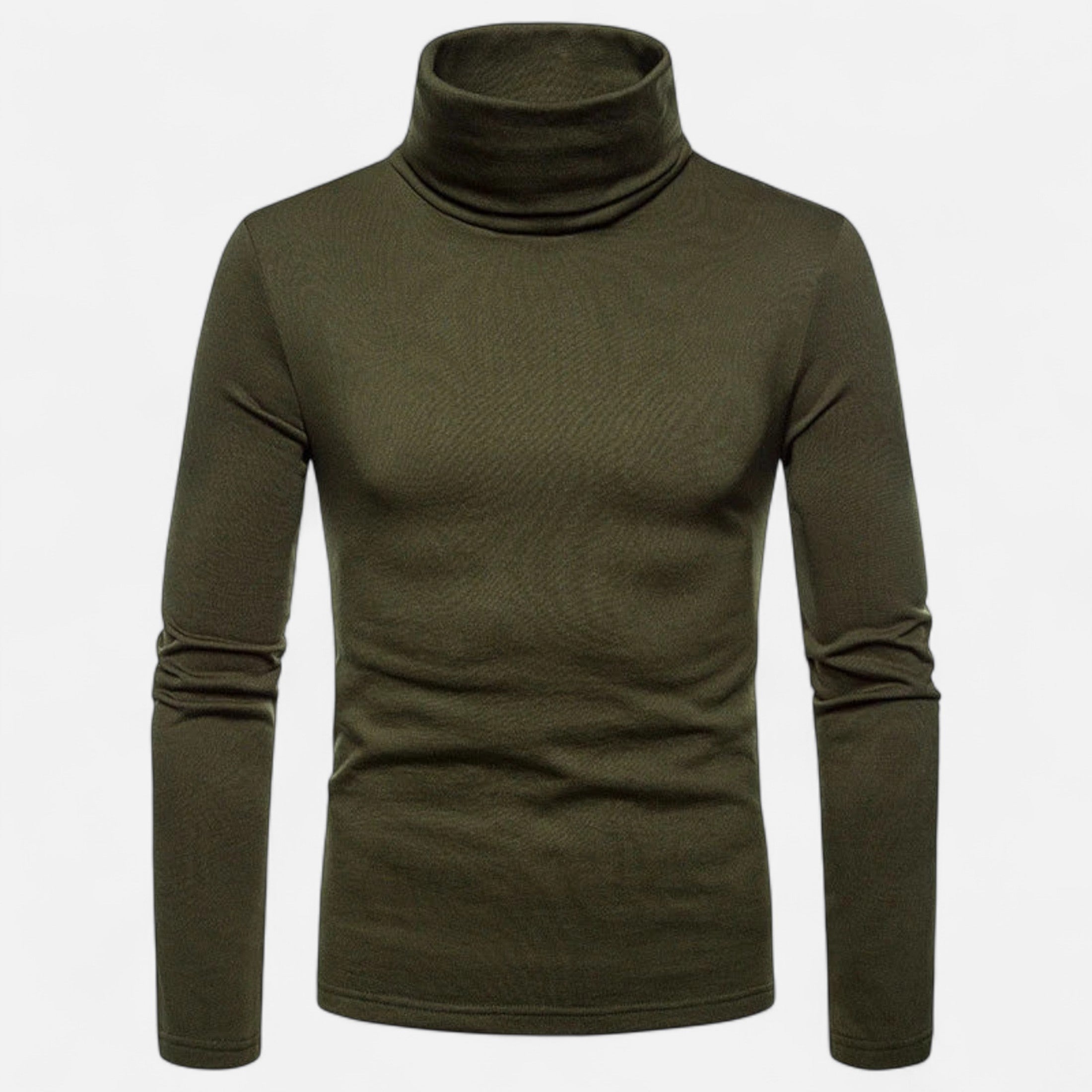 Men’s Slim Fit Turtleneck Sweater – Autumn Winter Stretch