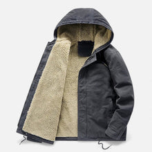 Men’s Lamb Fleece Hooded Winter Coat