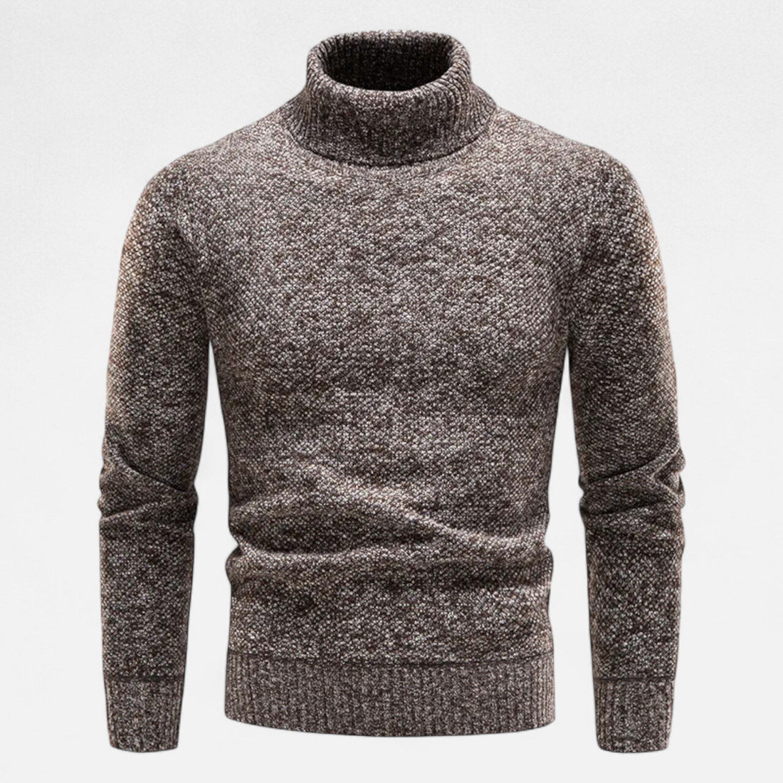 Men’s Knitted Turtleneck Sweater – Thick Winter Warmth