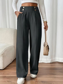 Elegant Straight-Leg Office Pants