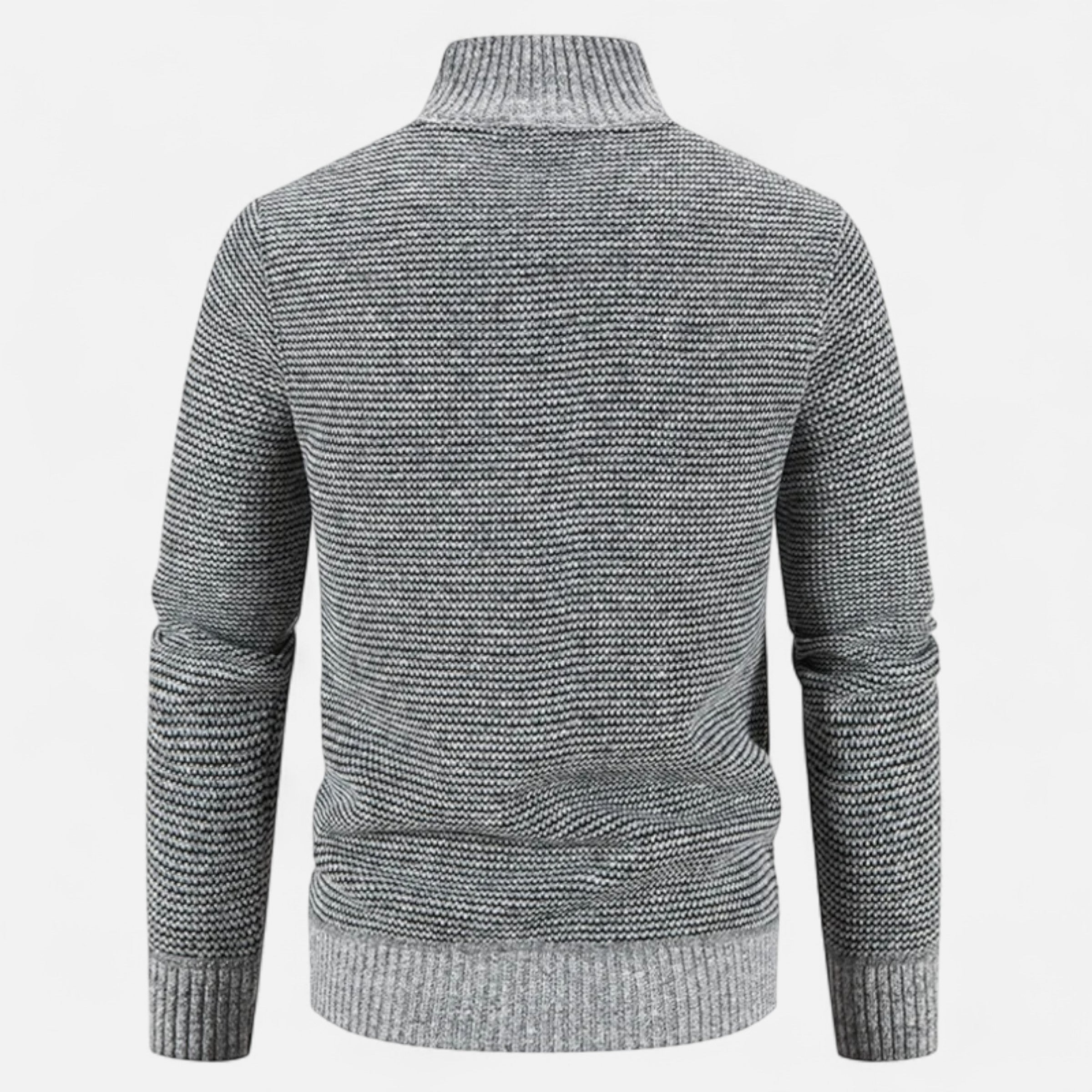 Men’s Fleece Stand-Collar Patchwork Jacket