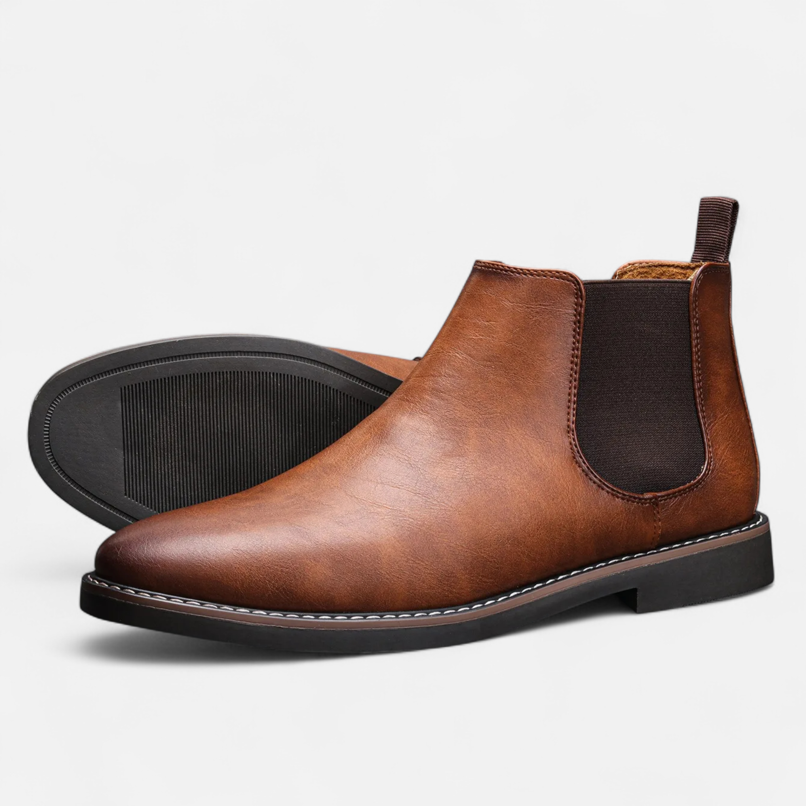 Men’s Retro Leather Chelsea Boots