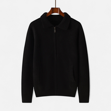 Men’s Wool-Cashmere Zip Business Sweater