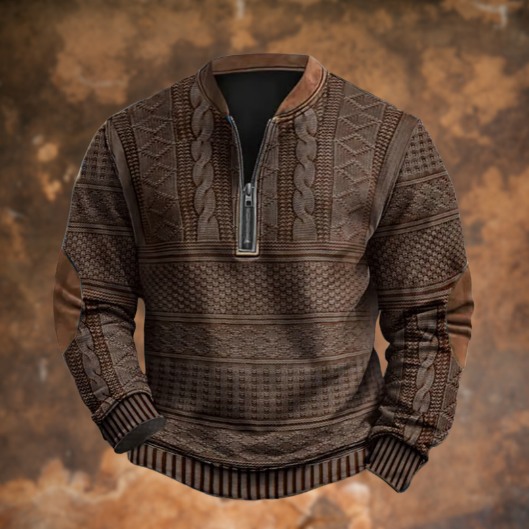 Men's Knitted Sweater – Warm Winter Jumper