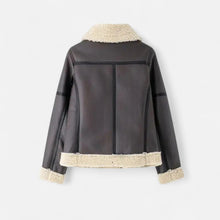 Women’s Autumn Belted Leather Jacket